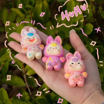 Baby Three Dopamine Rabbit Cute Series Bean Blind Box