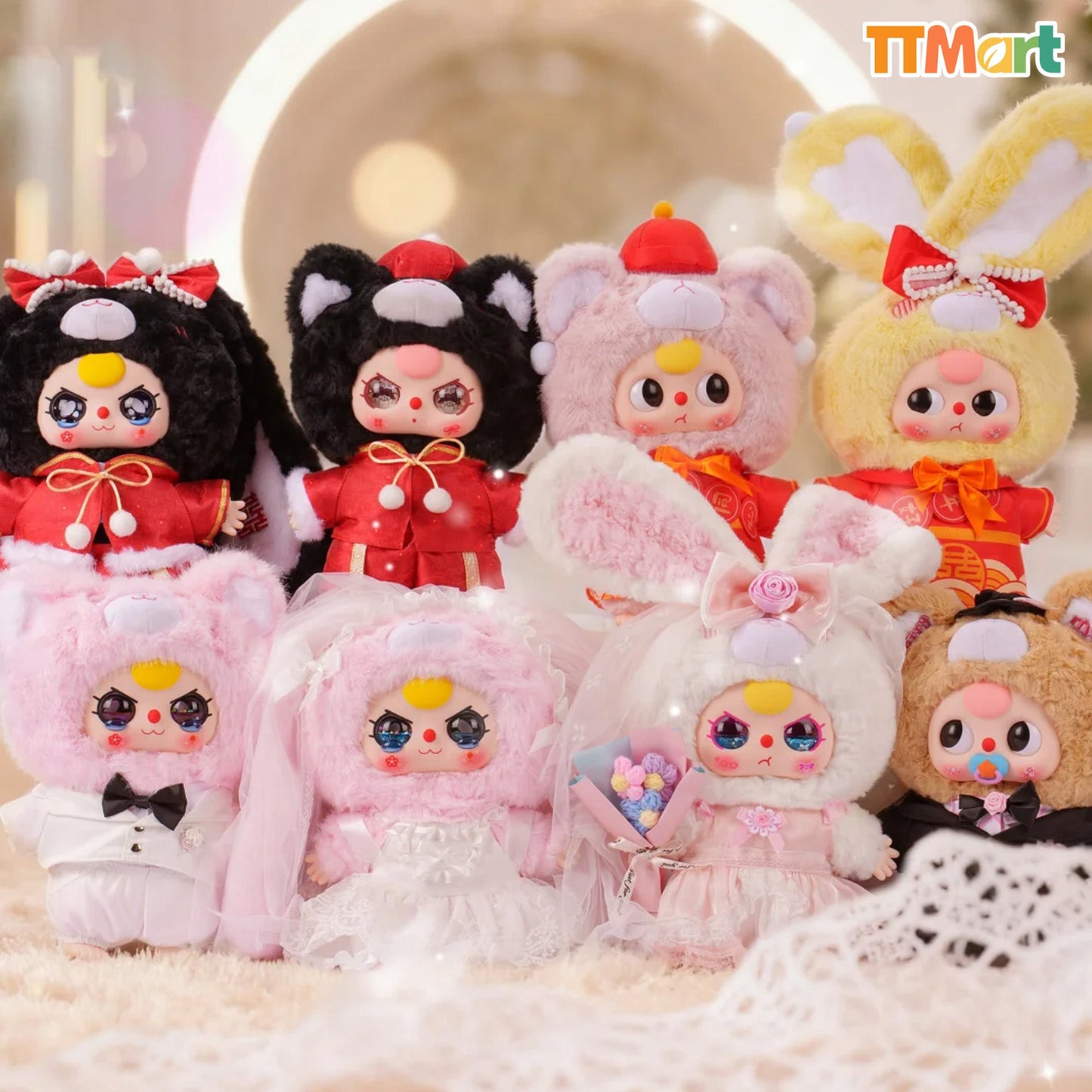Baby Three 400% Wedding Series Plush Blind Box