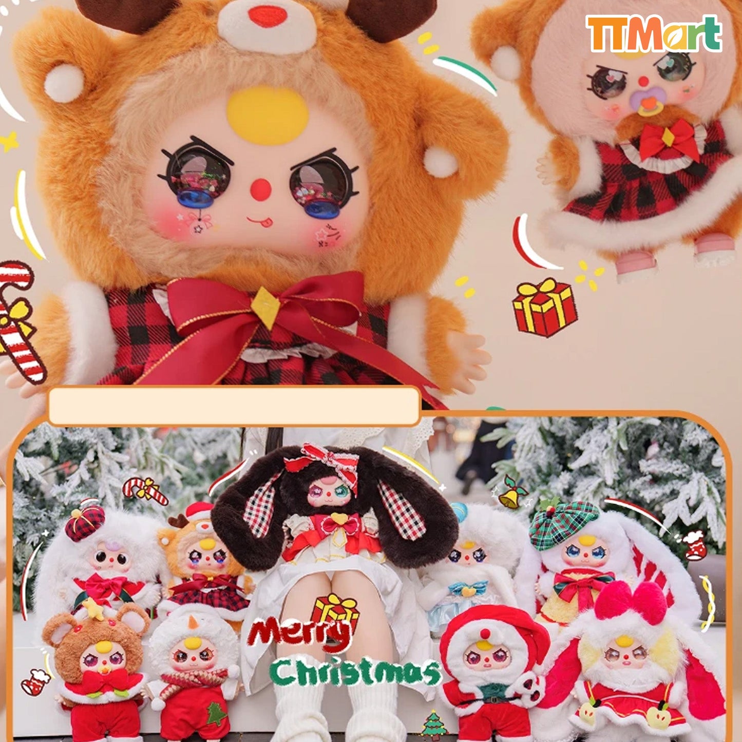 Baby Three 400% Christmas V2 Plush Blind Box