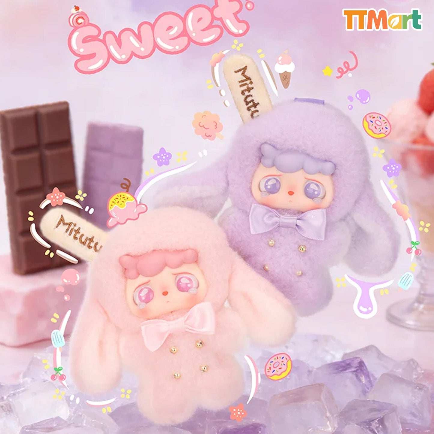 MITUTU & HULALA V3 Creamy Popsicle Series Plush Blind Box