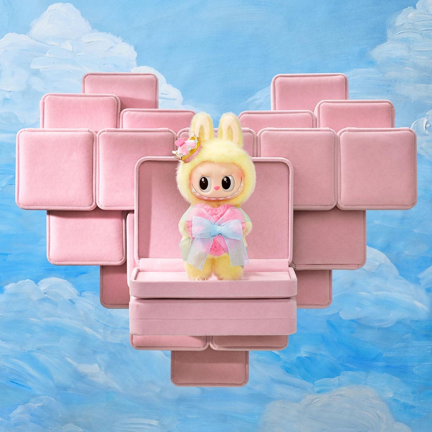 The Monsters Labubu Let's Checkmate Series The Queen Vinyl Plush Hanging Card