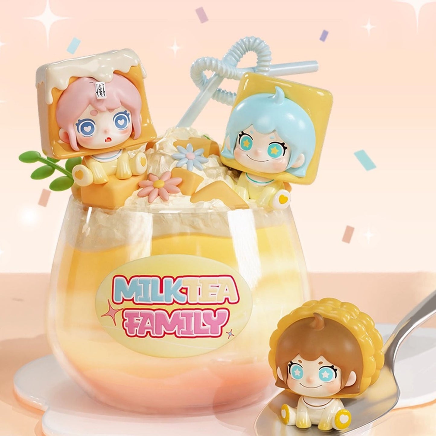 KEENO Milk Tea Family Series Mini Beans Blind Box