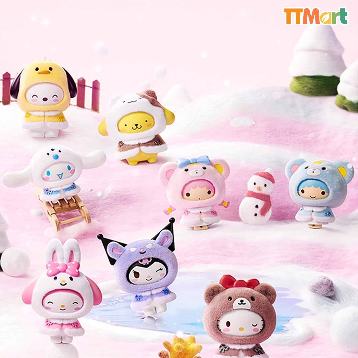 SANRIO Little Cloak Face-changed Figure Pendant Series Blind Box