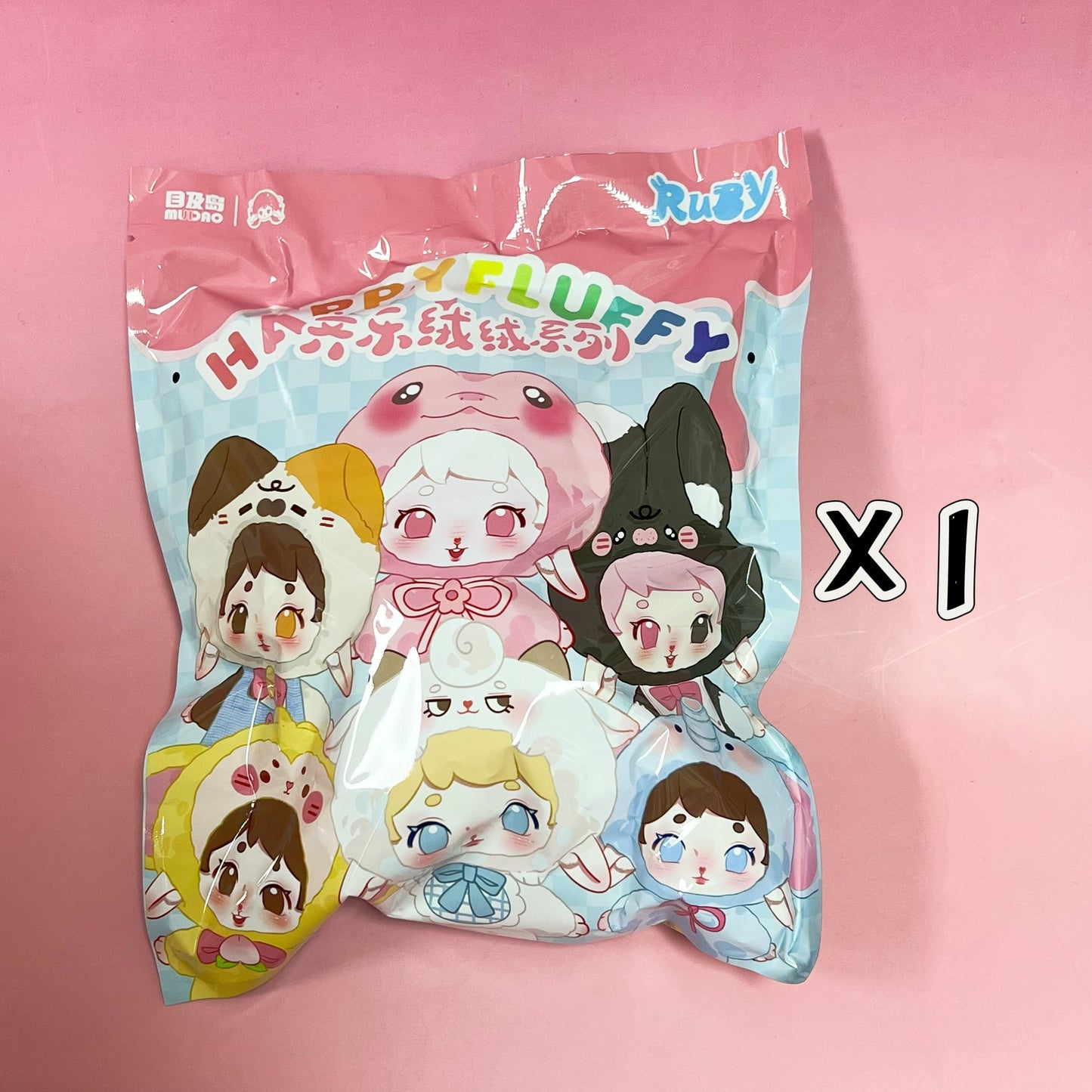 RUBY Happy Fluffy Vinyl Face Plush Blind Box