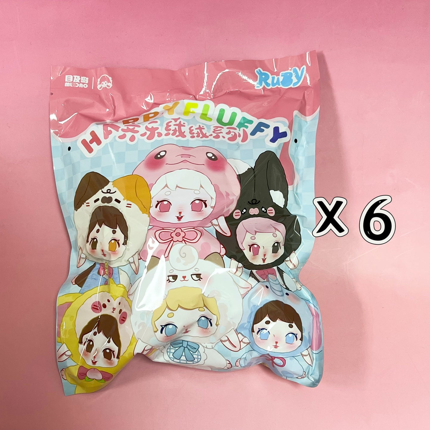 RUBY Happy Fluffy Vinyl Face Plush Blind Box