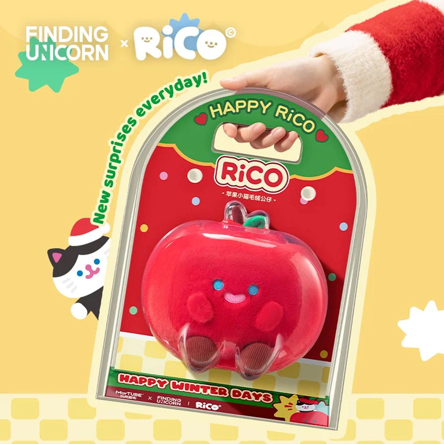 F.UN RiCO Apple Kitten Plush Doll