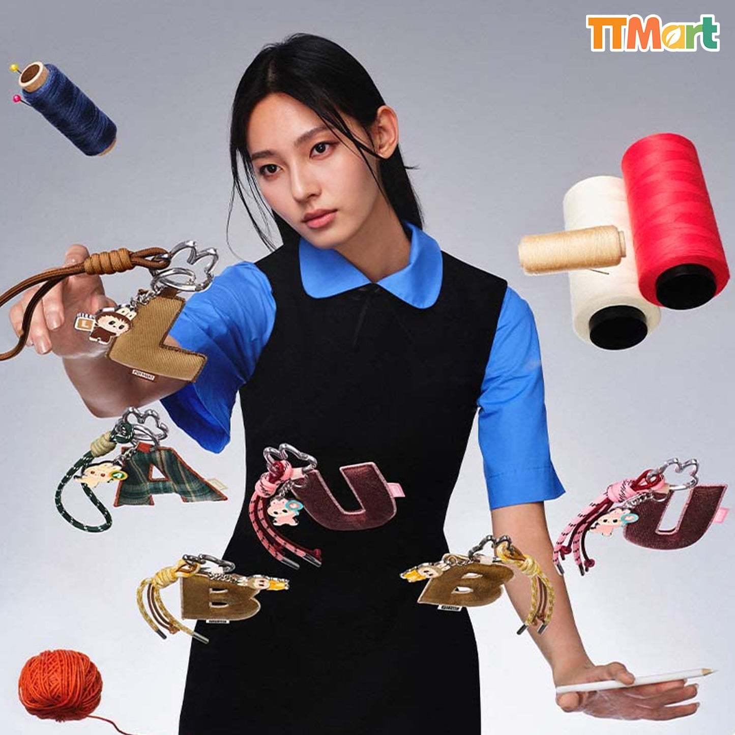 THE MONSTERS LABUBU Pin For Love Series - Letter Pendant Blind Box (A-M)