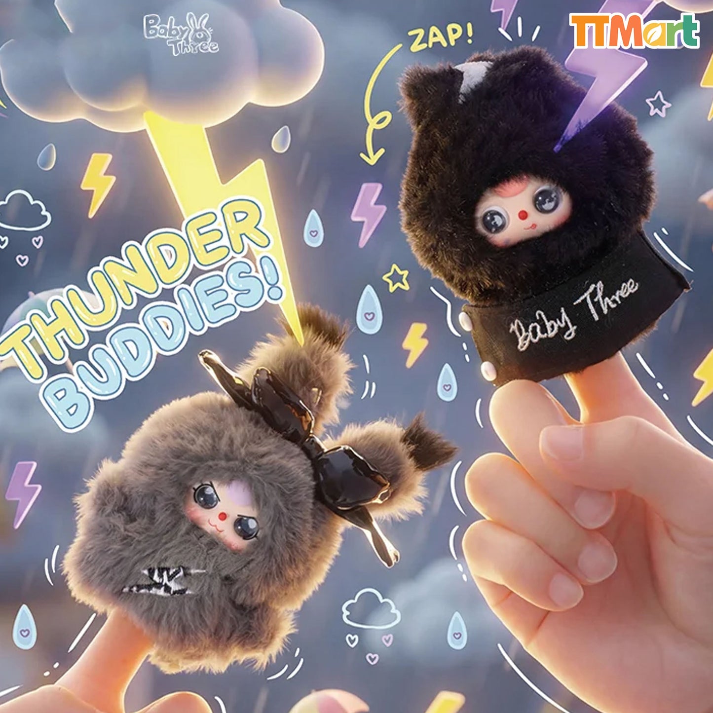 Baby Three Plush Finger Puppet Series Blind Box