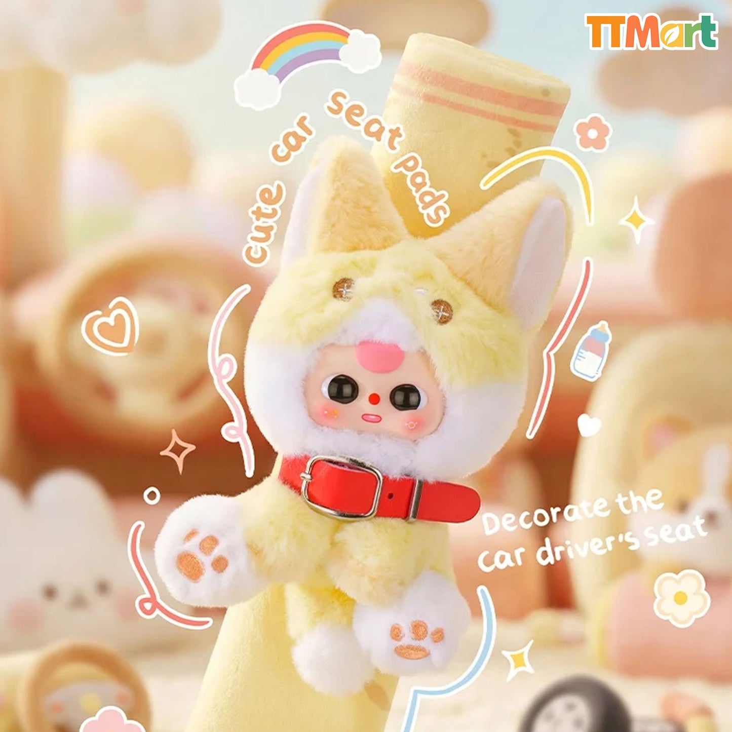 Baby Three Car Seatbelt Shoulder Pad Series Blind Box