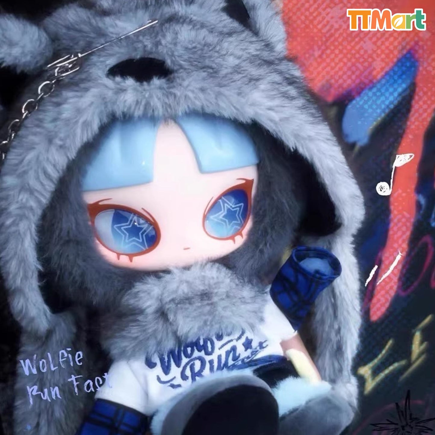 INNS Wolfie Run Fast Plush Comfirmed Box