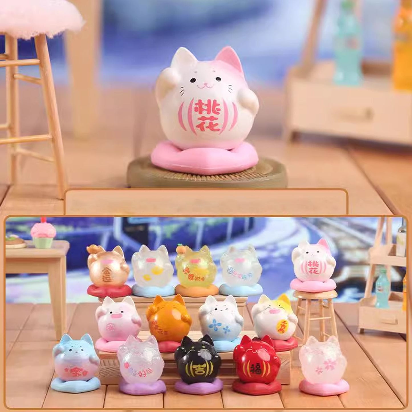 Kitty Daruma Mini Bean Scent Blind Box
