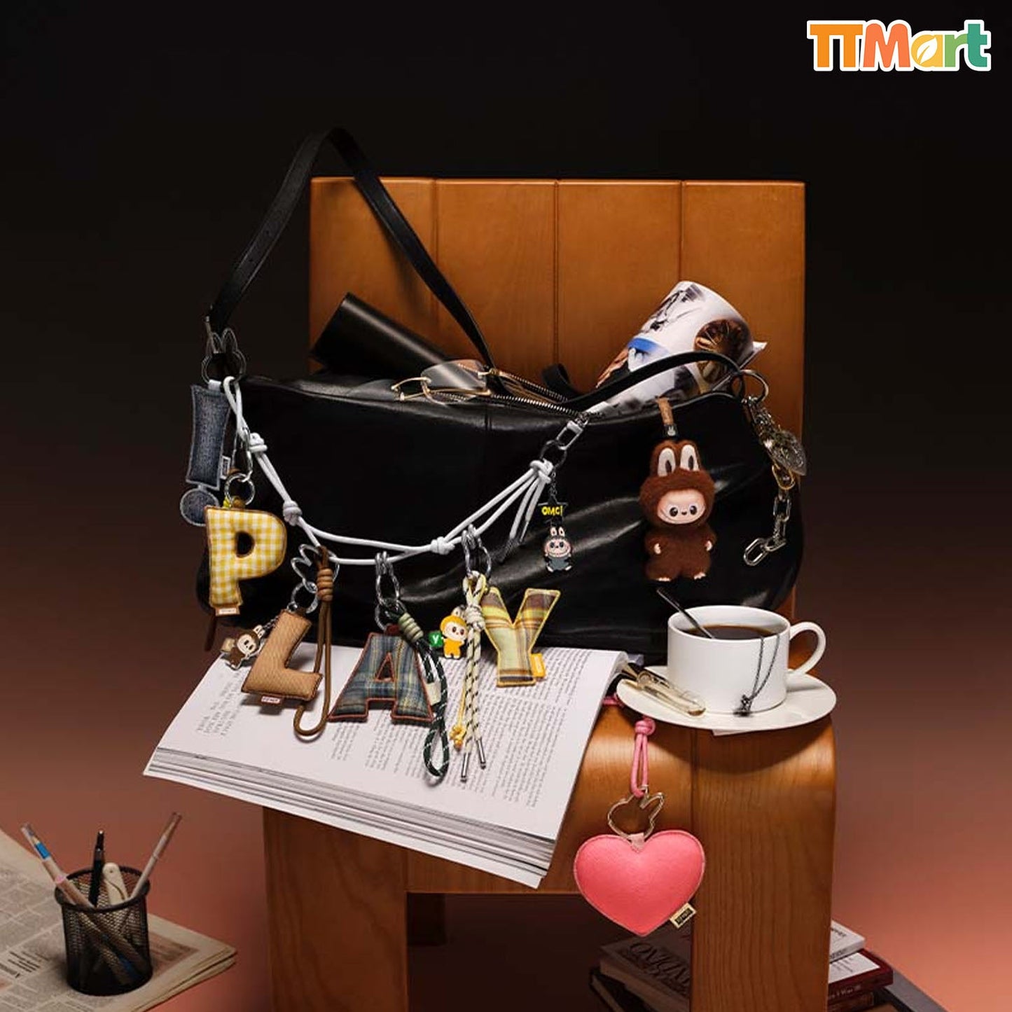 THE MONSTERS LABUBU Pin For Love Series - Letter Pendant Blind Box (A-M)