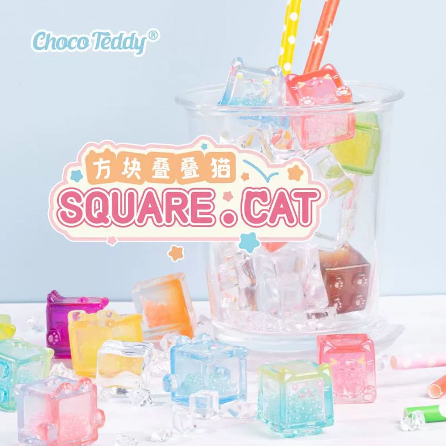 Square Cat Bean Series Blind Bag