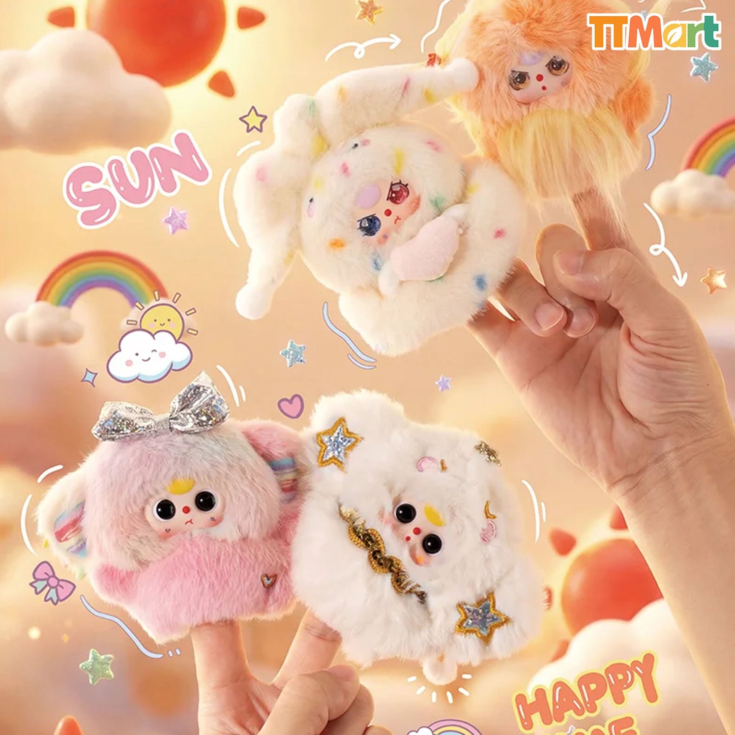 Baby Three Plush Finger Puppet Series Blind Box
