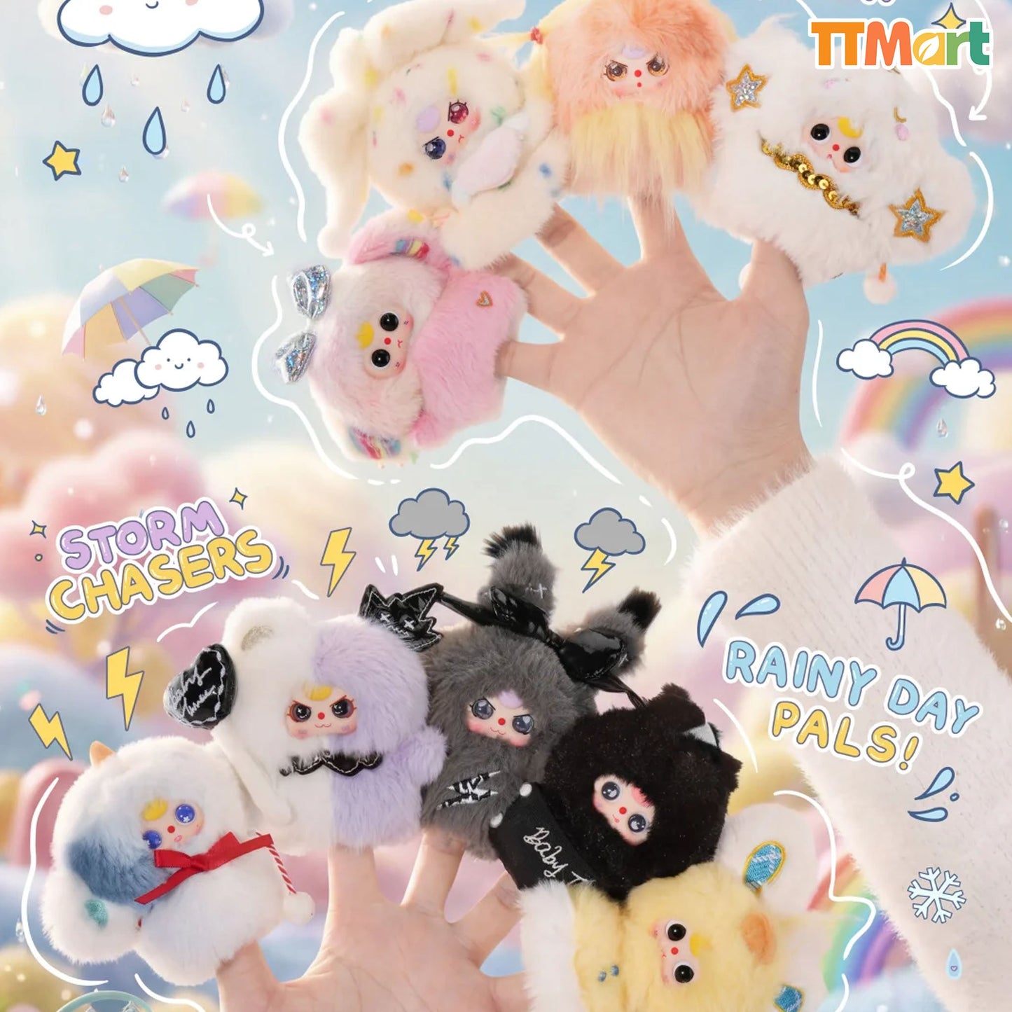 Baby Three Plush Finger Puppet Series Blind Box