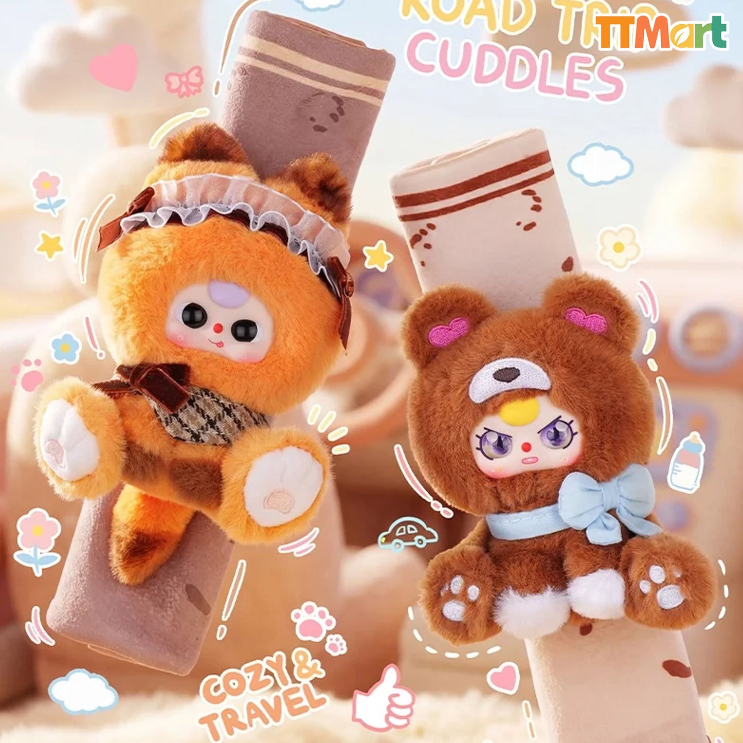 Baby Three Car Seatbelt Shoulder Pad Series Blind Box