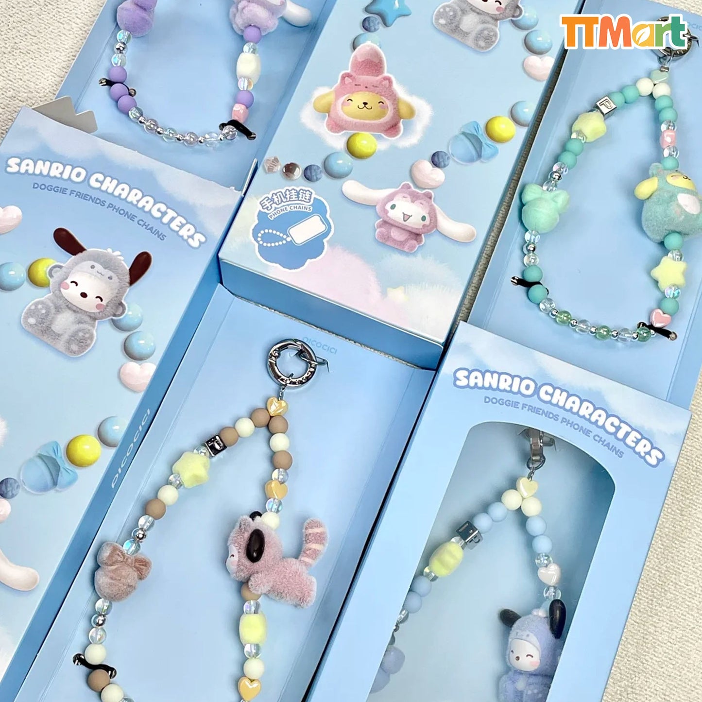 SANRIO Doggie Friends Phone Chains Series Blind Box