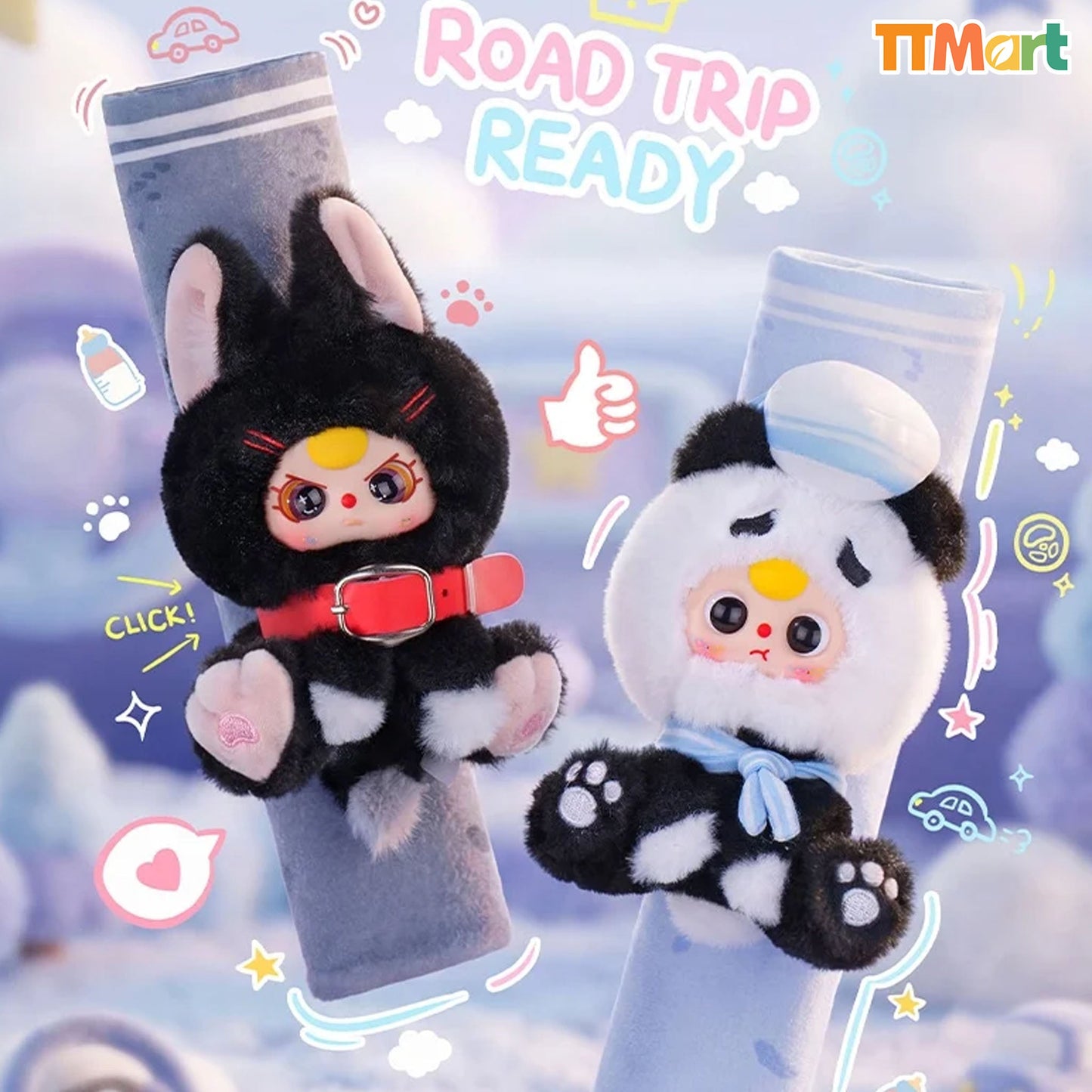 Baby Three Car Seatbelt Shoulder Pad Series Blind Box