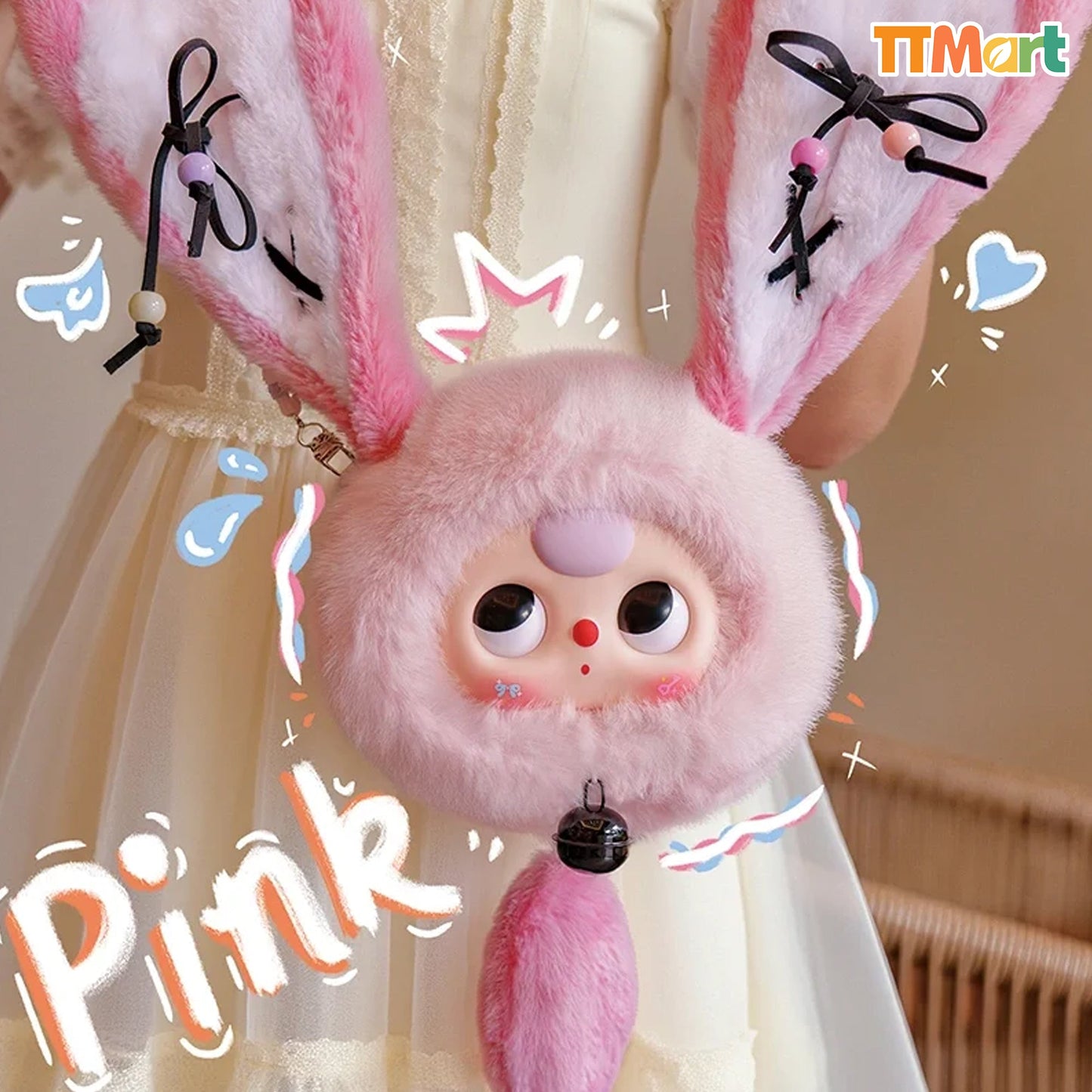 Baby Three Lucky Rabbit Zipper Bag Series Blind Box