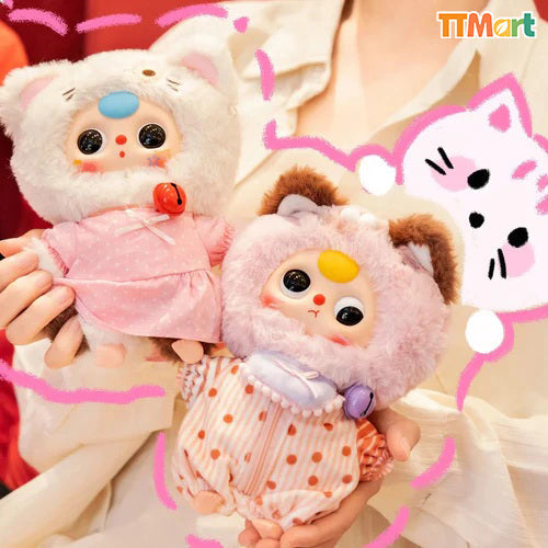 Baby Three Cat Wardrobe Plush Series Blind Box